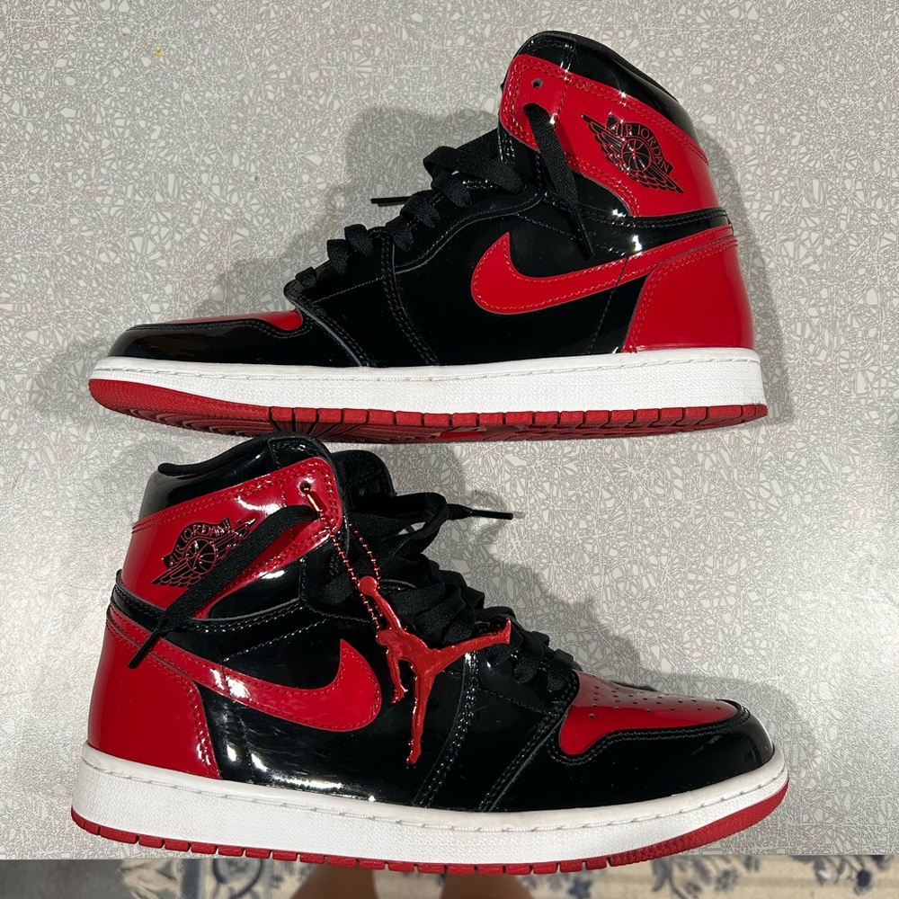 Nike Red and Black High-Top Sneakers